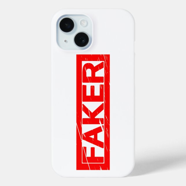 Faker Briefmarke Case-Mate iPhone Hülle (Rückseite)
