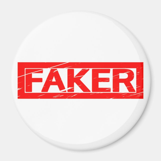 Faker Briefmarke Magnet (Vorne)
