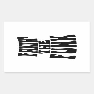 Fakin' der Funk Rechteckiger Aufkleber