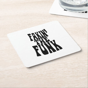 Fakin' der Funk Rechteckiger Pappuntersetzer