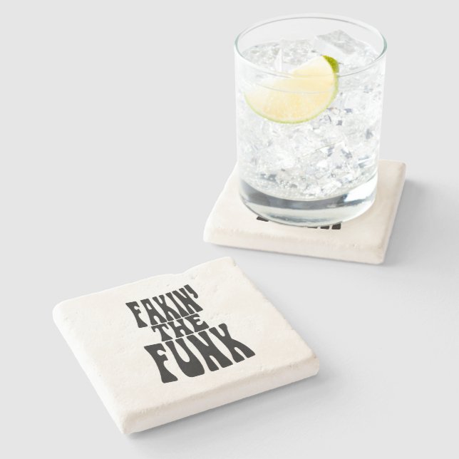 Fakin 'the Funk Steinuntersetzer (Seitenansicht)