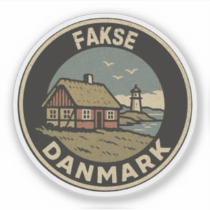 Fakse, Dänemark Danmark  Aufkleber