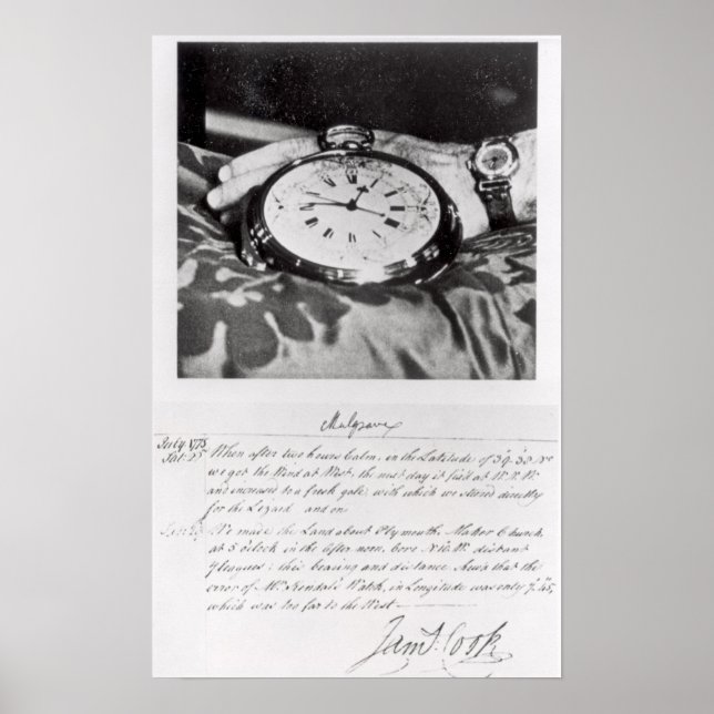 Faksimile des Pocket Chronometers Poster (Vorne)