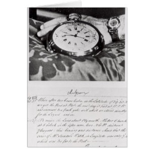 Faksimile des Taschen-Chronometers