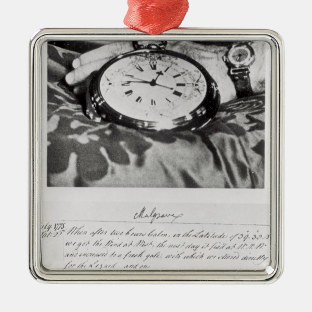Faksimile des Taschen-Chronometers Ornament Aus Metall (Vorne)