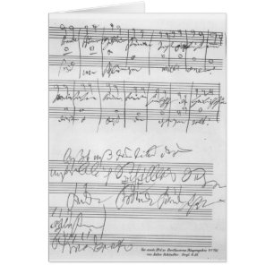 Faksimile einer Seite von Musik