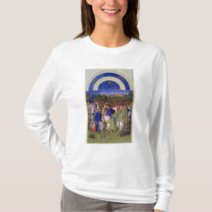 Faksimile von Mai: Höfische Zahlen zu Pferd T-Shirt