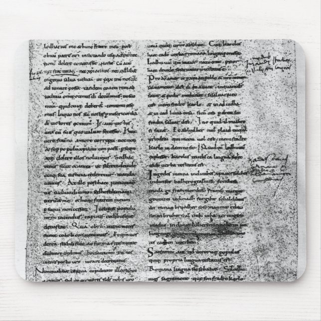 Faksimilekopie Mousepad (Vorne)