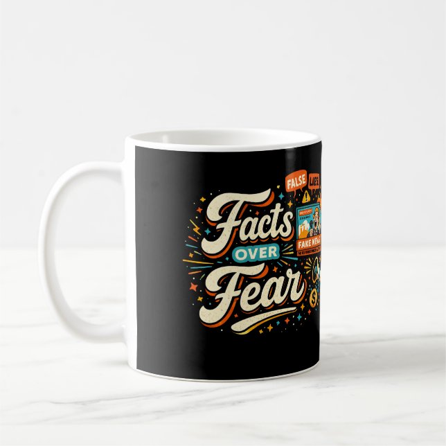 Fakten statt Angst Kaffeetasse (Links)