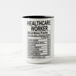 Fakten zur Ernährung von Gesundheitshelfern Tasse