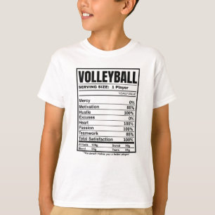 Fakten zur Volleyball-Ernährung T-Shirt