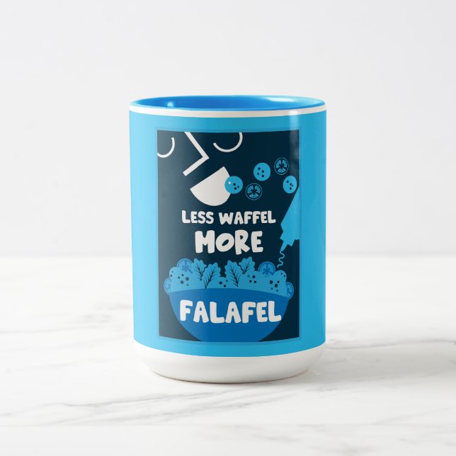 Falafel Middle East Street Food Zweifarbige Tasse (Mittel)