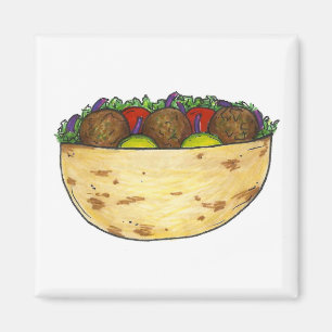 Falafel Pita Sandwich Mediterraner Feinschmecker M Magnet