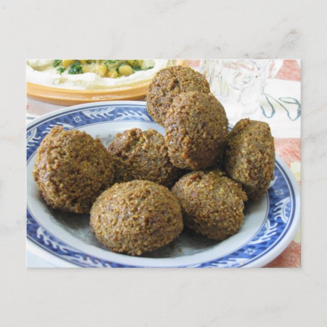 Falafel-Postkarte Postkarte (Vorderseite)