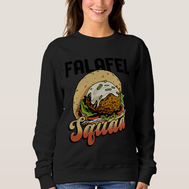 Falafel Squad Hummus Arabic Food Chef Sweatshirt (Vorderseite)