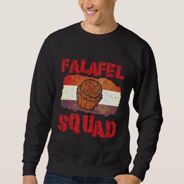 Falafel Squad Levantine Food Chef Hummus Sweatshirt (Vorderseite)
