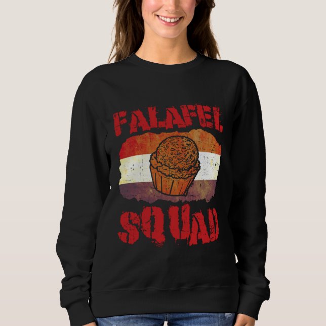 Falafel Squad Levantine Food Chef Hummus Sweatshirt (Vorderseite)