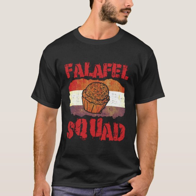 Falafel Squad Levantine Food Chef Hummus T-Shirt (Vorderseite)