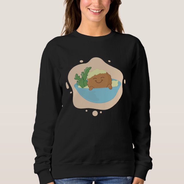 Falafel Swimming in Hummus Bowl Levantine Food Sweatshirt (Vorderseite)