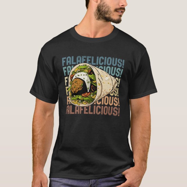 Falafelicious Hummus Squad Falafel Food Koch T-Shirt (Vorderseite)