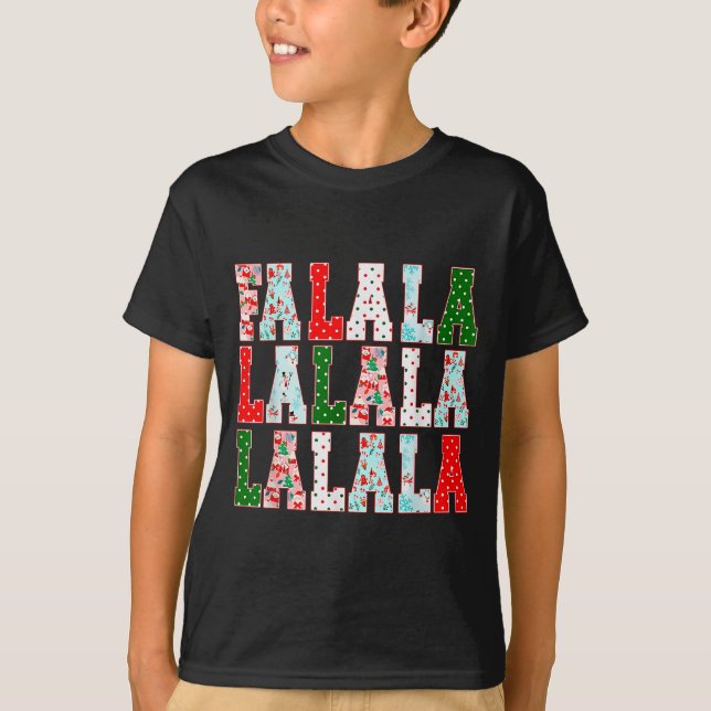 Falala Christmas Party Xmas Graphics Family Pajama T-Shirt (Vorderseite)