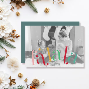 Falala Colorful Typografie 2 Foto Weihnachten