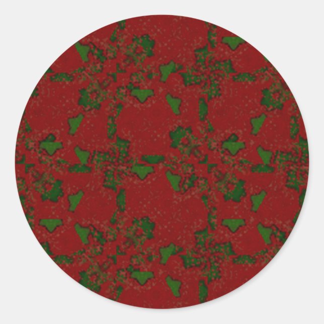 Falalala Runder Aufkleber (Vorderseite)