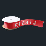 FALALALA STYLISH MODERN MERRY CHRISTMAS RED COLOR SATINBAND<br><div class="desc">PERSONALISIERT STYLISH MODERN FA LA MERRY CHRISTMAS CLASSIC RED COLOR SATIN RIBBON</div>
