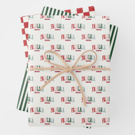FALALALA VIBES Urlaub Geschenkpapier Set