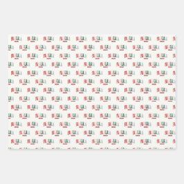 FALALALA VIBES Urlaub Geschenkpapier Set