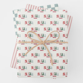 FALALALA VIBES Urlaub Geschenkpapier Set
