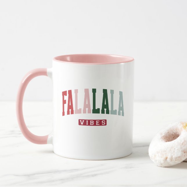 FALALALA VIBES Urlaub Tasse (Mit Donut)