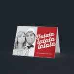 Falalala Weihnachts-Foto Feiertage Grußkarte Feiertagskarte<br><div class="desc">Mit Fett*fa*tin entworfen. Einfach mit eigenen Texten,  Fotos oder Bildern anpassen. Für individuelle Anfragen wenden Sie sich bitte direkt an fat*fa*tin. Es gelten benutzerdefinierte Gebühren. www.zazzle.com/fat_fa_tin www.zazzle.com/color_therapy www.zazzle.com/fatfatin_blue_knot www.zazzle.com/fatfatin_red_knot www.zazzle.com/fatfatin_mini_me www.zazzle.com/fatfatin_box www.zazzle.com/fatfatin_design www.zazzle.com/fatfatin_ink</div>