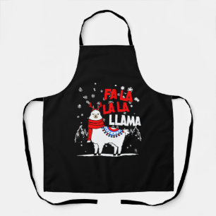 Falalalala Llama Weihnachtsgeschenk Schürze