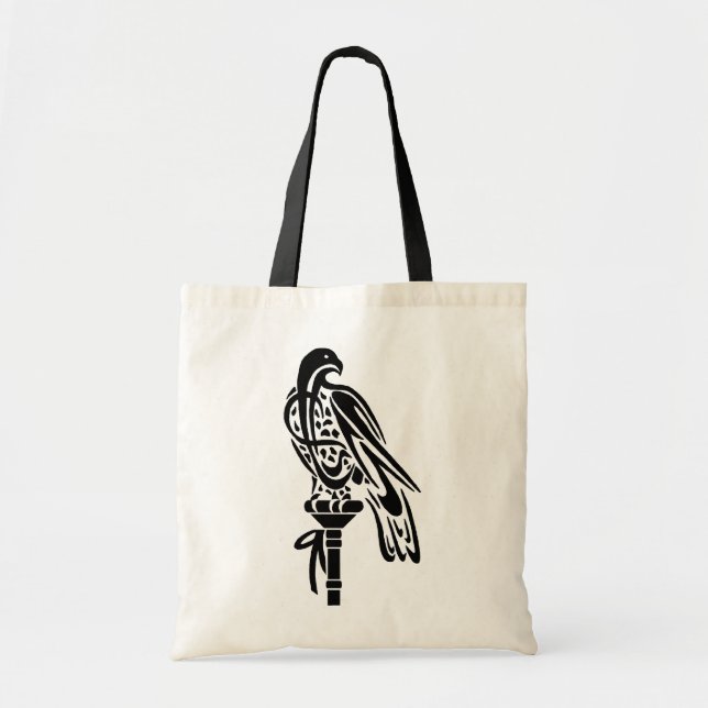 Falcon auf Blockperse-Tasche Tragetasche (Vorne)