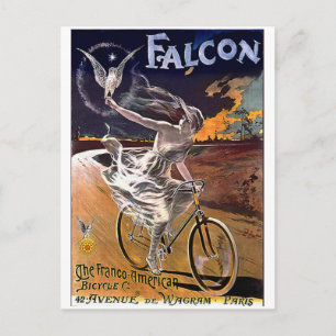 Falcon Bicycle-c1890 Postkarte