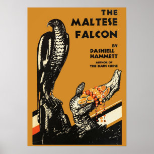 Falcon Dashiell Hammet Erster Ausgabe C Poster