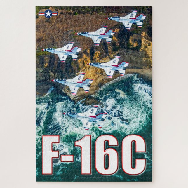 FALCON F-16C-BEKÄMPFUNG (20x30 INCH) Puzzle (Vertikal)