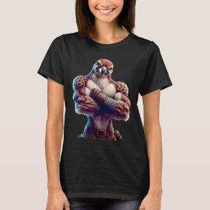 Falcon Flexing Fan Lover Bodybuilding Gym Workout T-Shirt