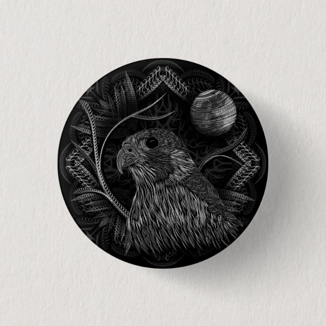 Falcon Full Moon Button (Vorderseite)