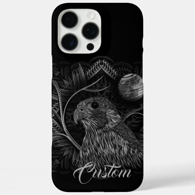 Falcon Full Moon Case-Mate iPhone Hülle (Rückseite)