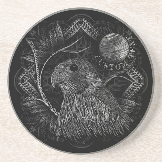 Falcon Full Moon Getränkeuntersetzer (Vorne)