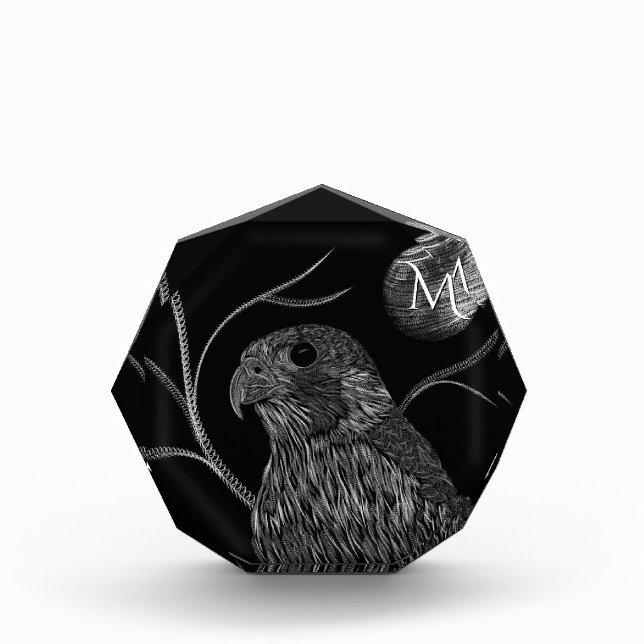 Falcon Full Moon Monogram Black Fotoblock (Vorderseite)
