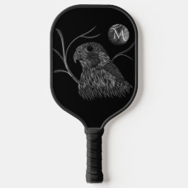 Falcon Full Moon Monogram Black Pickleball Schläger