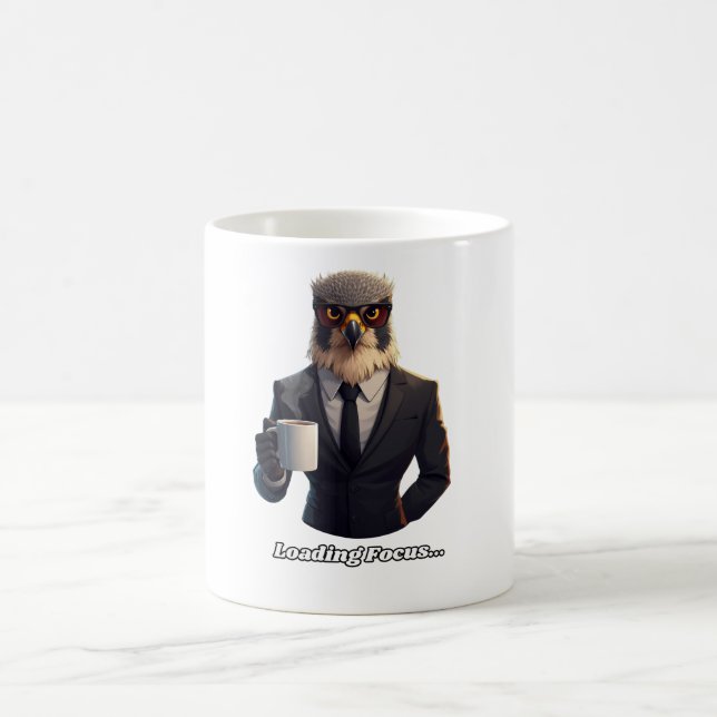 Falcon Geschäftsmann lädt Focus Kaffee Kaffeetasse (Mittel)