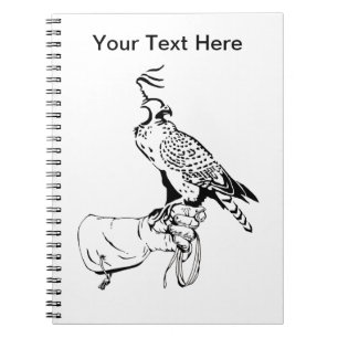 Falcon on Glove Notizblock