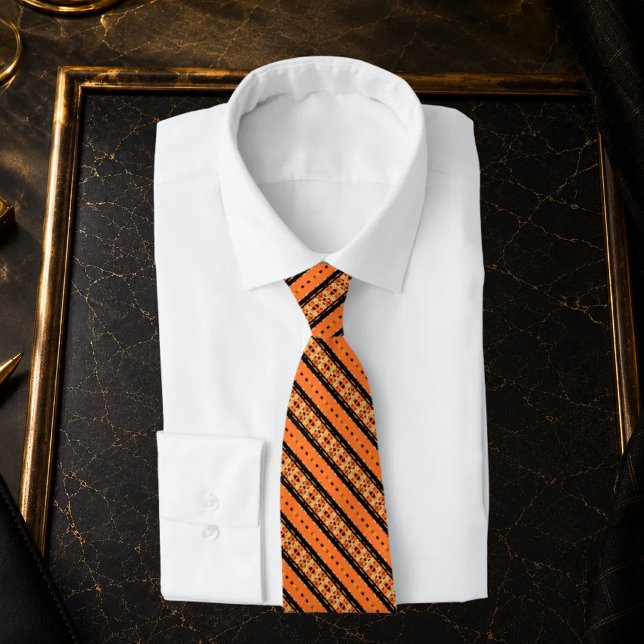 FALCON – Orange & Black Power Krawatte (Von Creator hochgeladen)