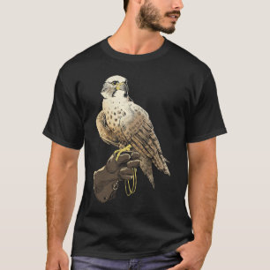 Falcon Perch on Trainer Gloves Falknerei Falknerei T-Shirt
