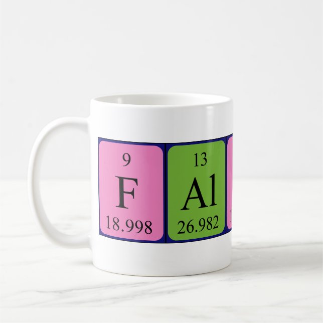 Falcon Periodenname Tasse (Links)