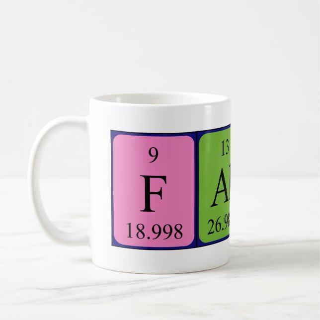Falcon Periodenname Tasse (Links)